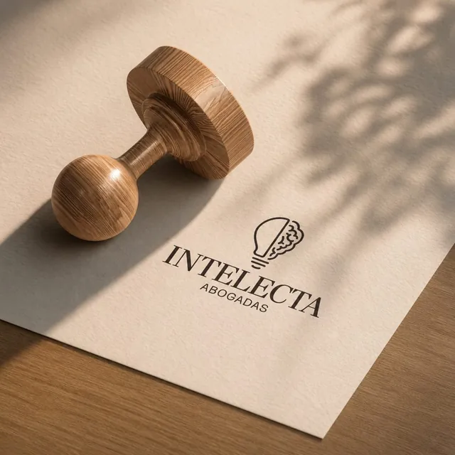 Sello de Intelecta Abogadas, estudio especializado en registro de marcas